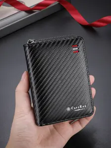 Men's Minimalist Plain Color Zipper Wallet, Casual Trendy Versatile High-quality Daily Wallet, Fashionable Wallet for Daily Use