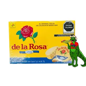 de la Rosa Splenda Mazapan: Peanut Candy with Zero Sugar, 18 pieces per box