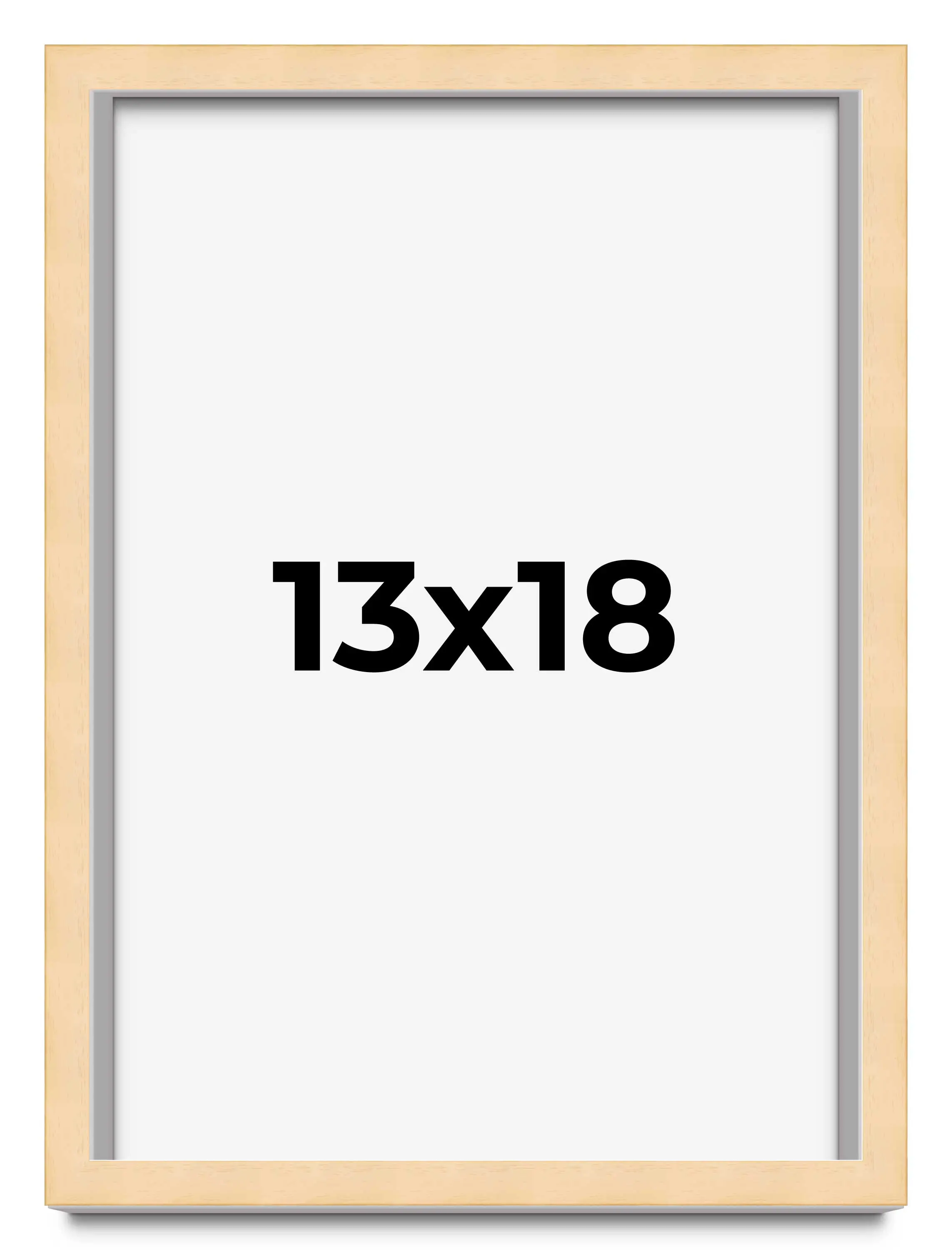 13x18 Solid Wood Picture Frame with UV-Resistant Acrylic & Acid-Free Backing, Available in 6 Finishes: Matte Black, Matte White, Metallic Bronze, Silver, Natural Wood Grain & Mahogany