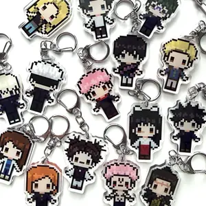 Jujutsu Kaisen JJK Pixel Art Keychain - Gojo, Nanami, Geto, Toji, Sukuna & More