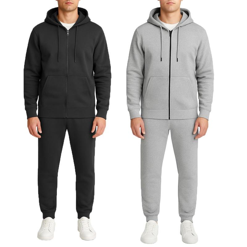 Men’s Multi Pack Fleece Zip Hoodie & Jogger Sets
