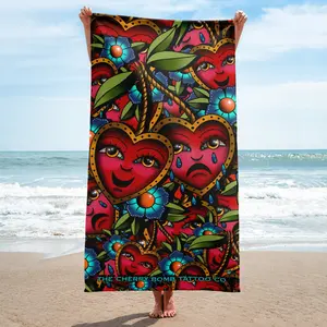 Crying Heart Tattoo Towel