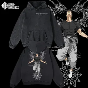 BOD - Toji Fushiguro Jujutsu Kaisen Vintage Unisex Oversize Washed Cotton T-shirt Hoodie, Anime Graphic Tee, Manga Anime Lover, Anime Merch Fan, Outfits Men, Boys Merch Top