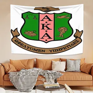 Alpha Kappa Alpha sorority poster peach skin velvet tapestry, suitable for groupies' home layout, can be hung by the bed, hung to inject texture into the environment, suitable for Thanksgiving warm decoration, is the best choice for the same burden