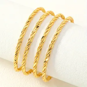 24K Elegant Gold Plated Bangle Bracelet,Elegant Minimalist Bangle,Jewellery Accessories,Perfect for Daily Wear,Special Occasions,All Season Fashion Jewelry bracelet stack,valentines gifts for gf,summerwins