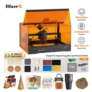 BlazeX Laser Engraver 3W Mini – High Precision DIY Cutter & Engraver for Crafts & Small Business | Plug & Play | Ultra Precise DIY Engraving Machine for Wood, Leather & Metal | Compact, Beginner Friendly