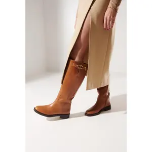 Caramel Leather Boot