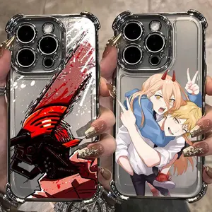 Chainsaw Man Art For iPhone 17 16 15 14 13 12 11 Pro Max Plus Air & Samsung Galaxy S25 Ultra S24 S23 S22 S21 Plus - Top Fan's Phone Case Cover as Perfect Gift Get Ready for Halloween