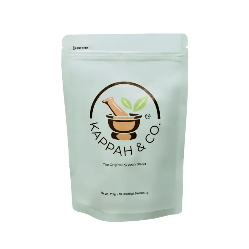 The Original Kappah Blend Digestive Powder Travel Sachets – Herbal Bloating Support (16 Pack)