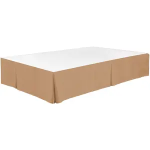 Tailored Pleated Bed Skirt Dust Ruffle Microfiber