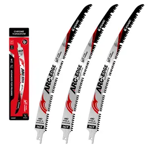 EZARC ProCut 15-Inch Curved Reciprocating Saw Blades 3-Pack, 6TPI Japanese Teeth with U-Groove for Chip Removal, Anti-Bind Pruning Sawzall Blades for Wet Wood, Green Wood & Tree Trimming, summervibes outdoorfun