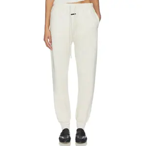 Fear of God ESSENTIALS Signature Vintage Sweatpant in Oatmeal Heather & Light Heather Details