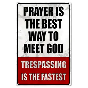 Metal No Trespassing Signs Private Property Funny, Posted Signs No Trespassing for Home Yard Garden Door Wall Metal Sign summerwins,summerwins