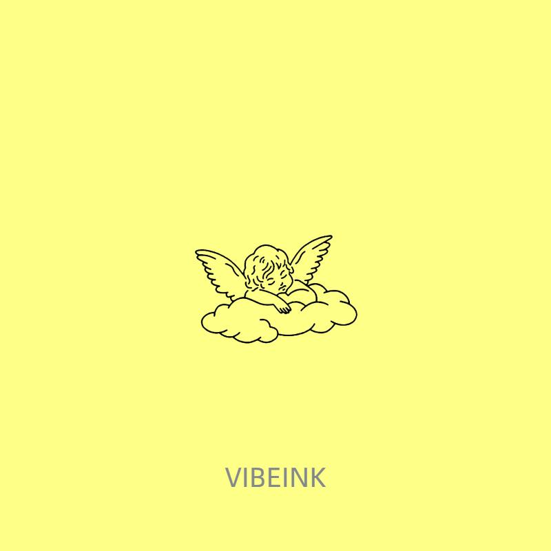 VIBE INK/ Dreamy Cloud Angel Temporary Tattoo Lasts 1-2 Weeks Waterproof Realistic Look No Adhesive No Reflection Ideal for Swimming Party