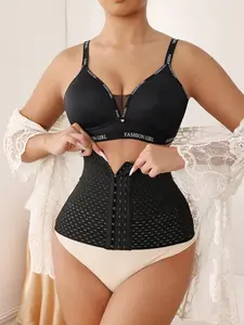 Women's High Waist Waist Trainer Belt, Breathable Mesh Body Shaper with Adjustable Hooks, Tummy Control Cincher for Women