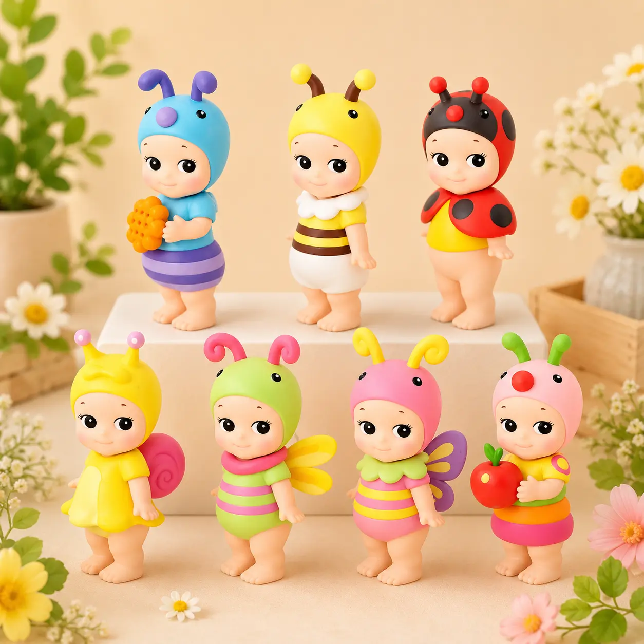 Full Series Sonny Angel Mini Figures – Bugs World Series | Adorable Kawaii Collectible | Phone, Computer & Bag Decor | Blind Box Mini Figure | Perfect Gift for Fans of Cute Collectibles