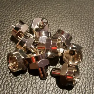 Pack of 10 Pcs F-Type 75 Ohm Coaxial Terminator with Resistor Coax Connector by SatelliteSale