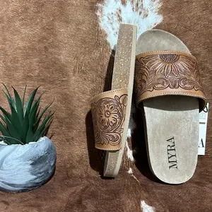 Dottie Hand-Tooled Sandals