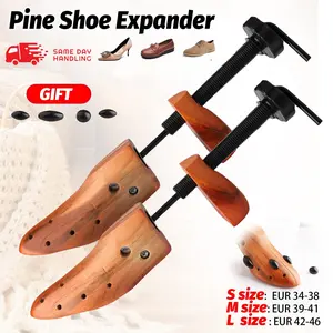 Adjustable Cedar Wooden Shoe Stretcher Expander Men Women Shoes Size US4-12.5
