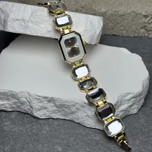 Crystal Drift Watch Bracelet 8"