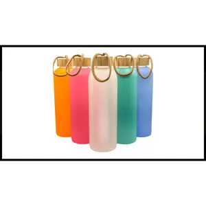 25 oz Sublimation Water Bottle with Bamboo Lid