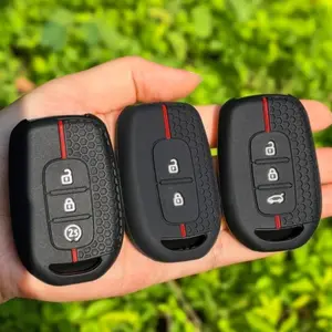 Silicone Key Fob Cover for Renault & Dacia Models - Durable Protection for Kwid, Symbol, Trafic, Dokker, Sandero, Stepway, Logan, Laguna, Scenic, Master, Duster, Lodgy (2016-2018)
