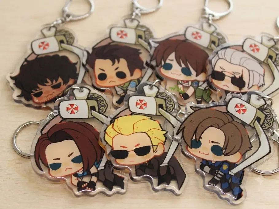 Resident Evil Acrylic Keychains, Claw Machine Character Keychain, Bag Accessories, Birthday Gifts, Fan Gift