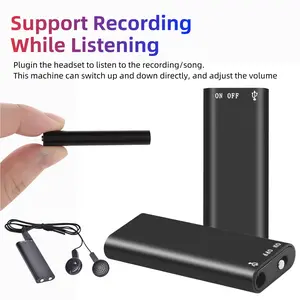 Professional Voice-Activated Digital Recorder 32GB HD Noise-Canceling MP3 Player Ultra-Thin Portable Recording Pen for Business Meetings No Battery Included Audio Usb
