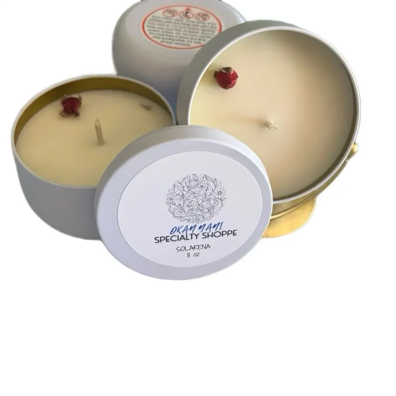 SolArena Soy Wax Candle - 8 oz, Made in the US, Ideal for Home Decor and Scented Candles