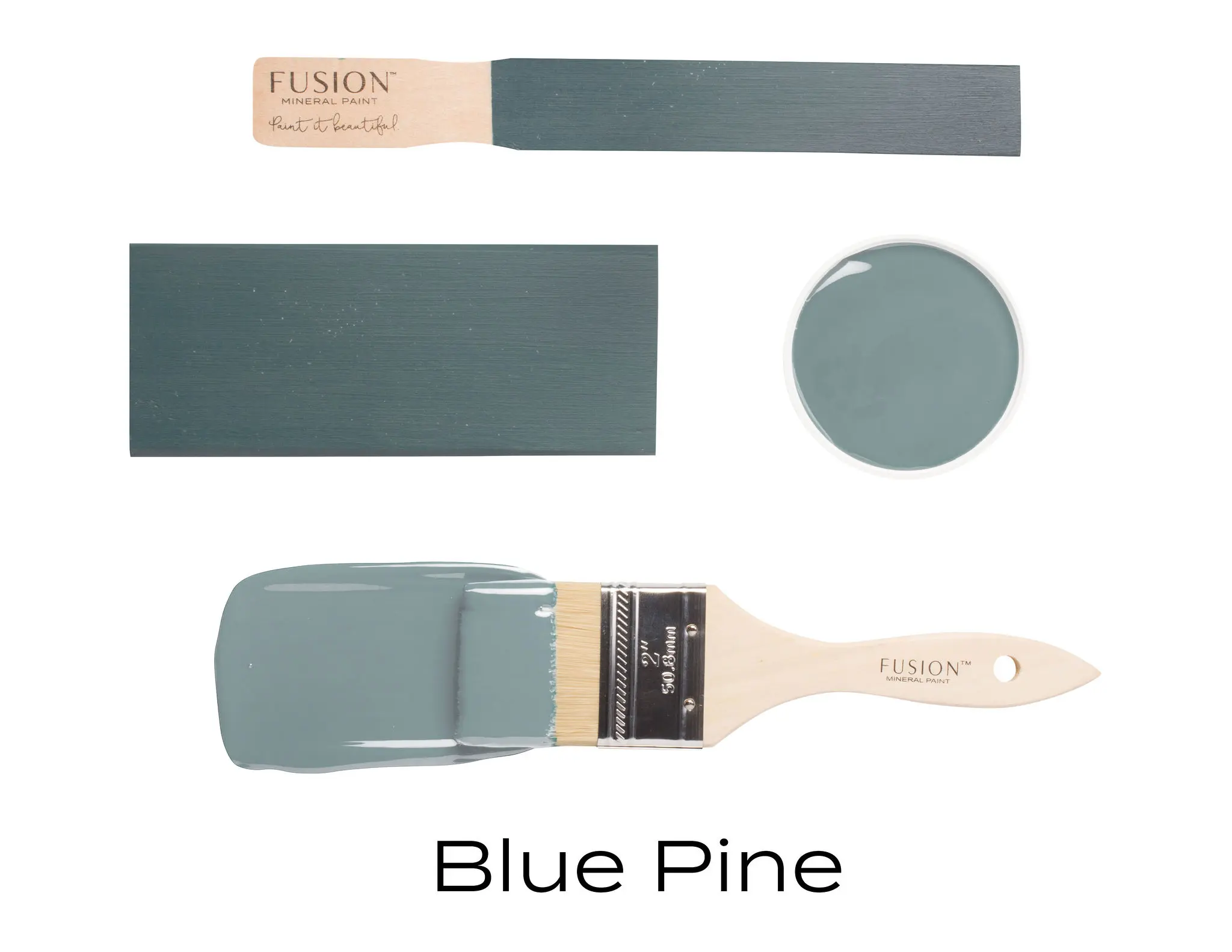 Fusion Mineral Paint + Color: Blue Pine + Acrylic Resin Paint + Built in Top Coat