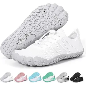 Hike Barefoot Shoes Women Men Footwear Wide Toe Quick-Dry Pro Barefoot Beach Swim Minimalist Grounding Shoes Breathable Non-Slip Grounded Footwear for Walking Kayaking Hiking Surfing