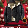 2026 New Chic Mens Clothing - Men's Hooded Cotton Jacket, Fitted Cut, Long Sleeve, Fleece Lined, Waterproof, Windproof, Unique Texture, Ultrasonic Cotton Toothbrush Design, Zip Up Winter Essential Plain Clothing Tops,sohochic