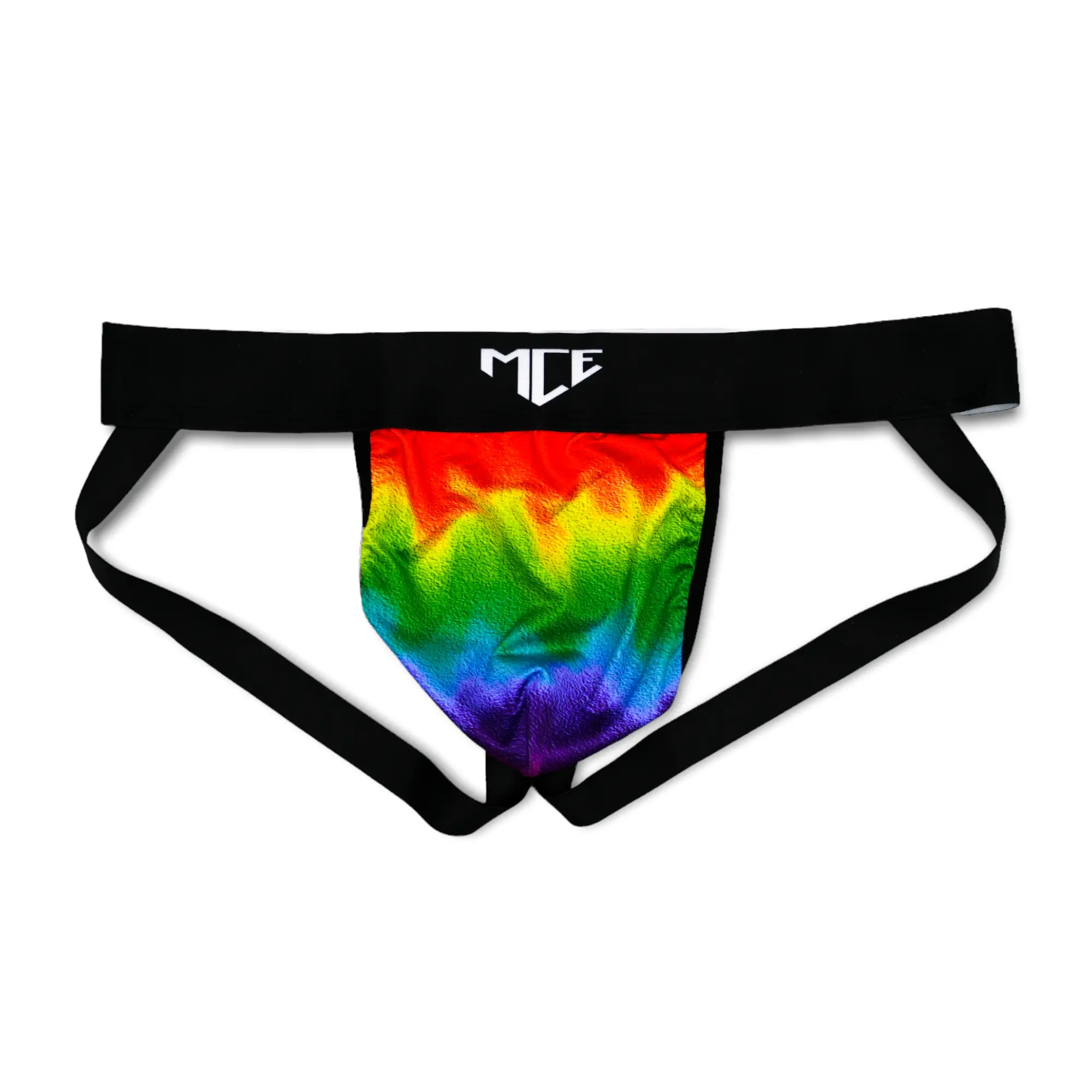ROY G BIV MCE Jock Strap - Y2K Style Breathable Fabric Ribbed Pouch