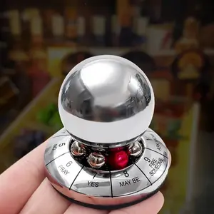 Fate Prediction Decision-Making Ball Creative Magic Toy Novelty Office Stress Relief Ball Birthday Gift Zinc Alloy Lucky Ball Rotating