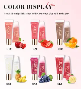 6-Piece Long-Lasting Lip Oil Gloss, Cosmetic Lipstick for Lip Care, Glossy & Hydrating Formula