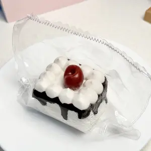 【Buy 3 get 1 free】Cherry Drizzle Cake taba squishy Food-Grade Silicone Slow-Rising Rebound Squishy Fidget Toys for Stress Relief - Soft Squeeze Toys with Thick Creamy Slime Texture, Handmade Non-Toxic Sensory Toys Rubber