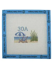 30A - Luggage Tag Size - 18 Mesh 6x6 - Needlepoint Canvas