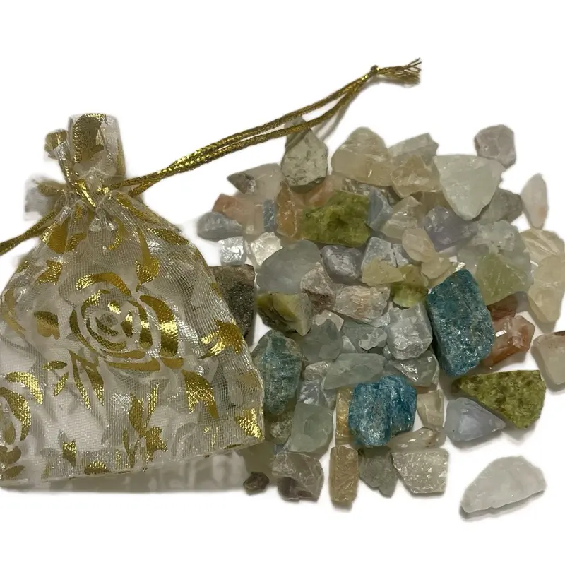 Gem and Crystal Mix 10 Gram Bag in Multiple Colors and Sizes for Collectors and Enthusiasts