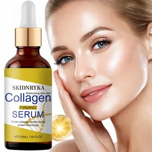 50 ml collagen facial serum, smooths and firms the skin, hydrates and moisturizes, creamy texture that absorbs easily. Suitable for daily facial care, travel-friendly, women’s care, morning and evening care