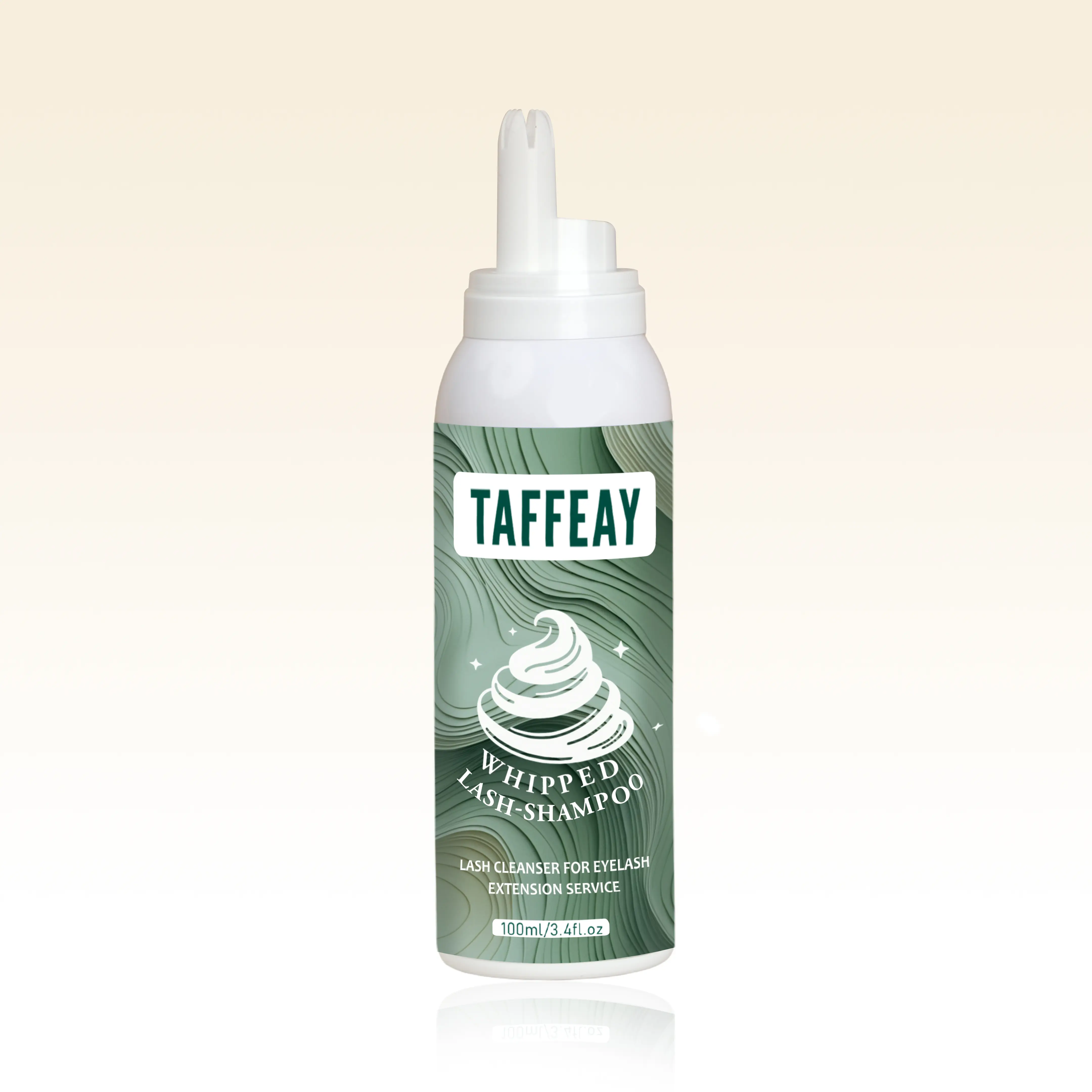 TAFFEAY Lash Extension Makeup Remover & Whipped Cream Shampoo, Softening Foaming Mousse for Salon & DIY Lashes, For Sensitive Eyes, Beauty Products - 100ml, Cleanser, Cosmetic, Brush, Tissue, Gentle, Mild, Whipped Lash Cream Shampoo