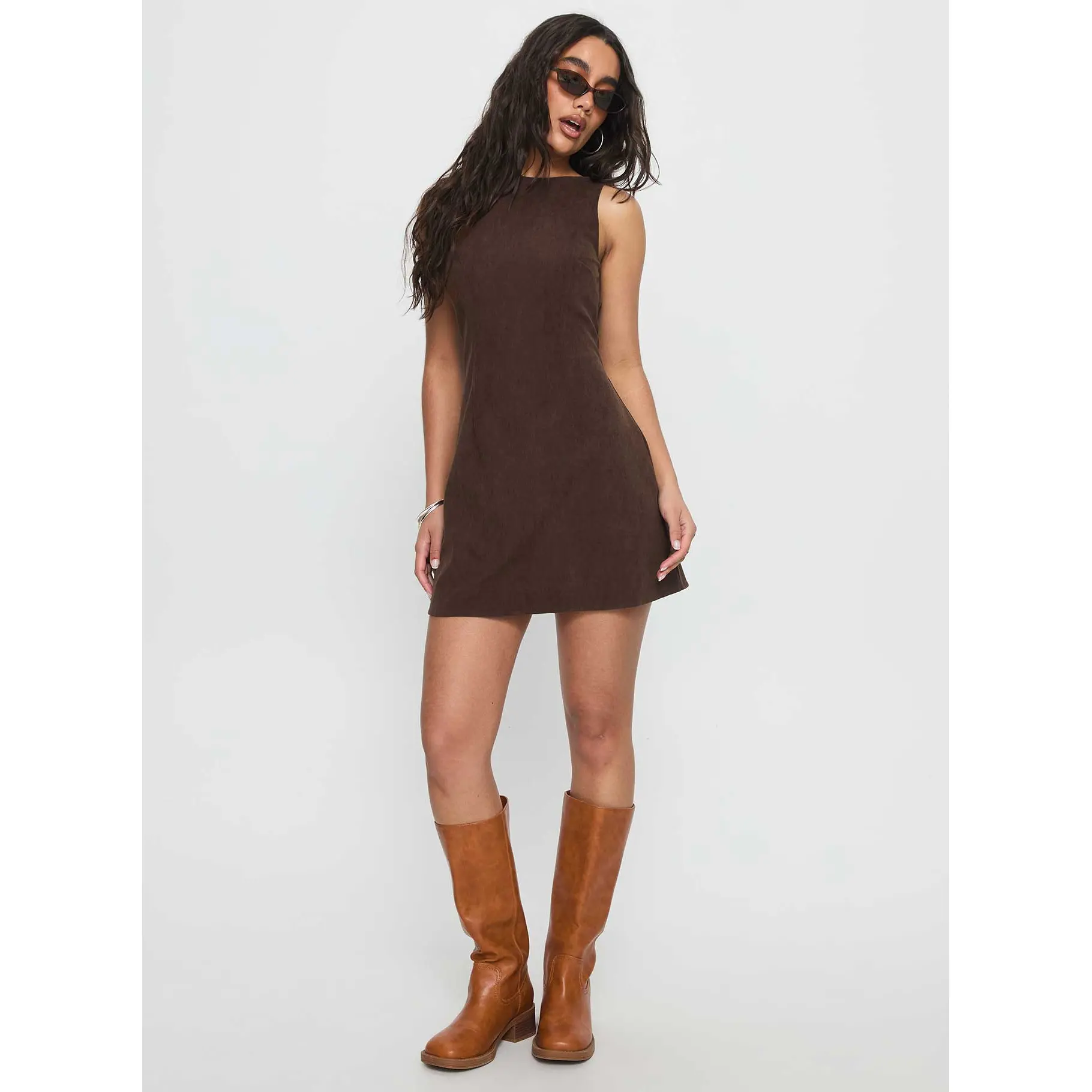 princess polly baby blue dress Women's Petite Brown Pants