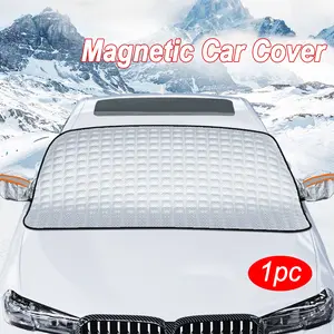 Kcimo Magnetic Car Windshield Cover, Sunshade for Car Front Glass, Snowproof, UV Protection, Waterproof, Auto Accessory