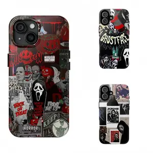 Classic Horror Movie Collage Phone Case | Retro Spooky Halloween Phone Cover  |for iPhone 8/11/12/13/14/15/16/17 Pro Max for Samsung Phone Case. Tough cellphone case，A very good Christmas gift