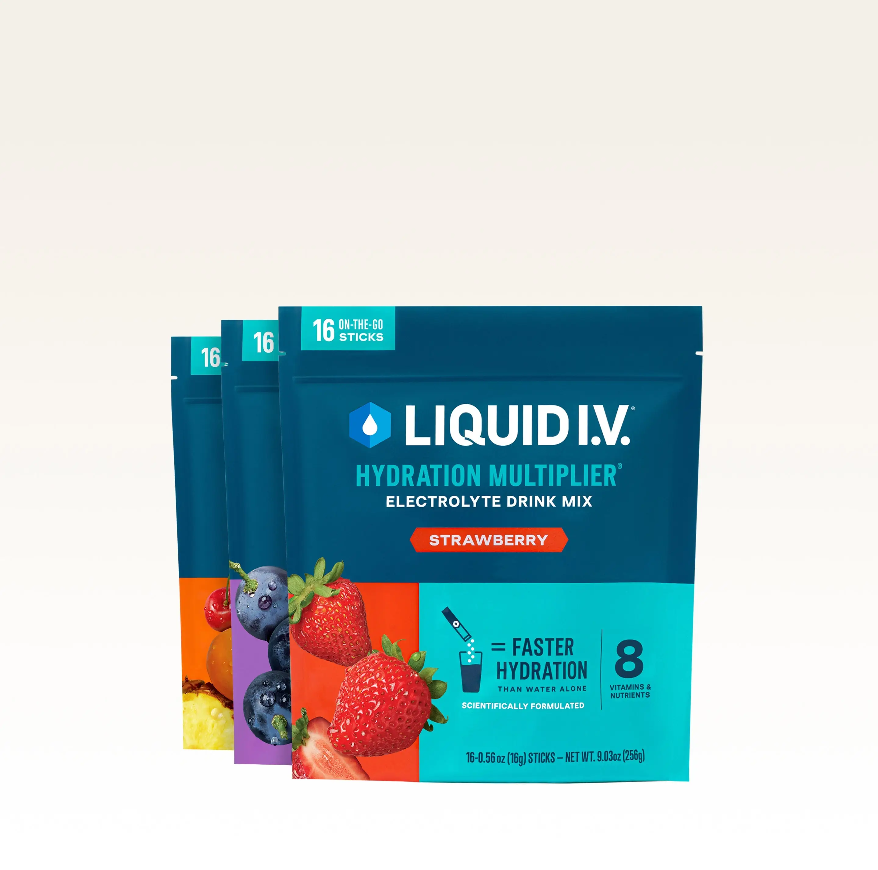 Liquid I.V. Hydration Multiplier - Everyone's Favorite Bundle - Hydration Powder Packets | Electrolyte Powder Drink Mix | Convenient Single-Serving St