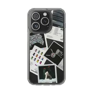 Transparent silicone shockproof phone case with Drake album cover and tracklist design, suitable for iPhone 17, 16, 15, 14, 13, 12, 11 Pro Max Plus