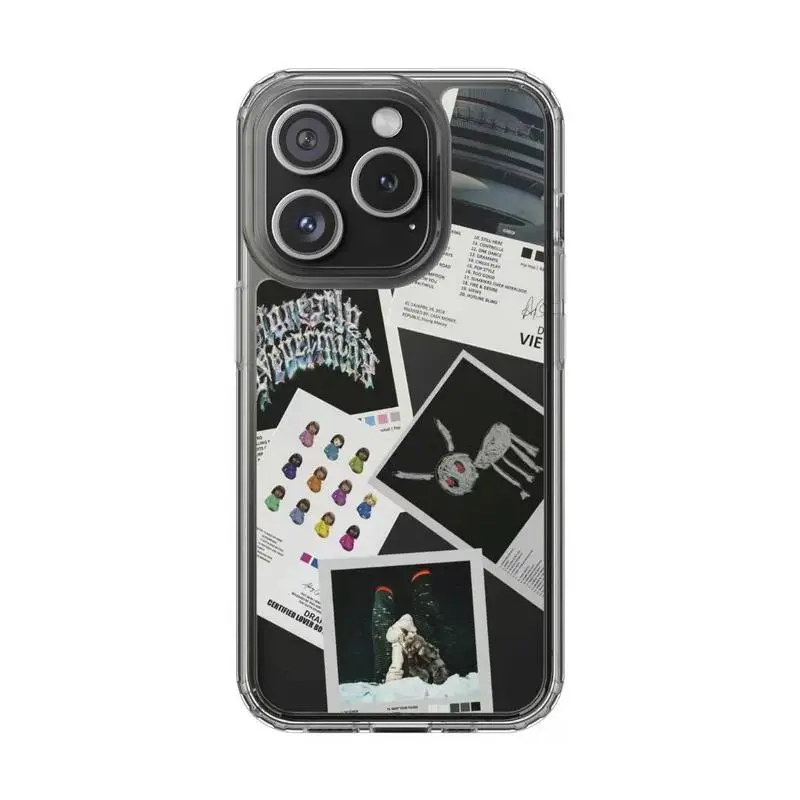 Personalized Transparent Silicone Shockproof Smartphone Case - Drake Album Cover & Tracklist Design, Thin Profile Skinny Protection Accessory, Compatible with iPhone 17,16,15,14,13,12,11 Pro Max Plus