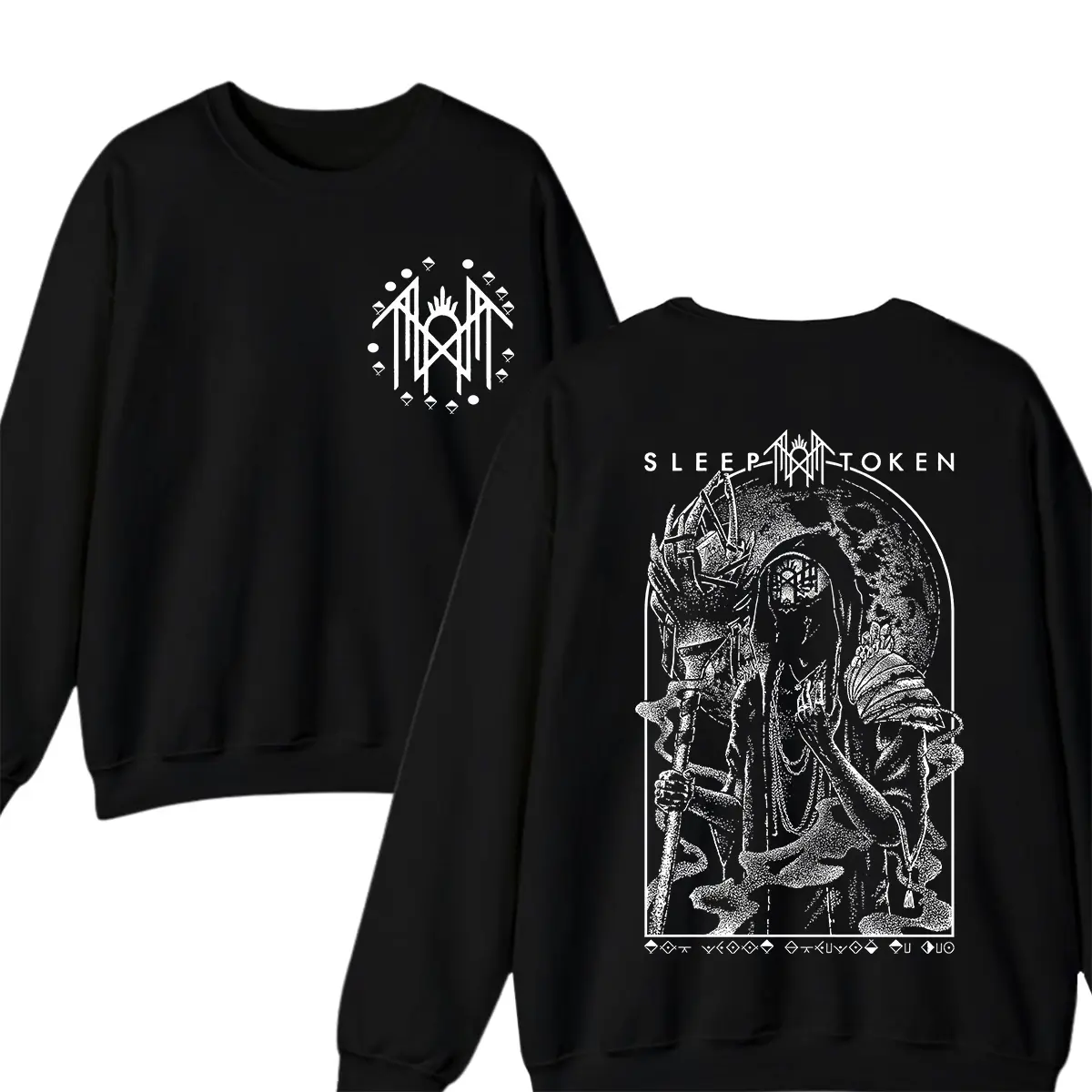 Sleep Token Band Sweatshirt Vessel Design, Two-Sided Iconic Graphic Pullover Crewneck, Alternative Rock Streetwear, Concert Gift for Men and Women Fans– Made in USA