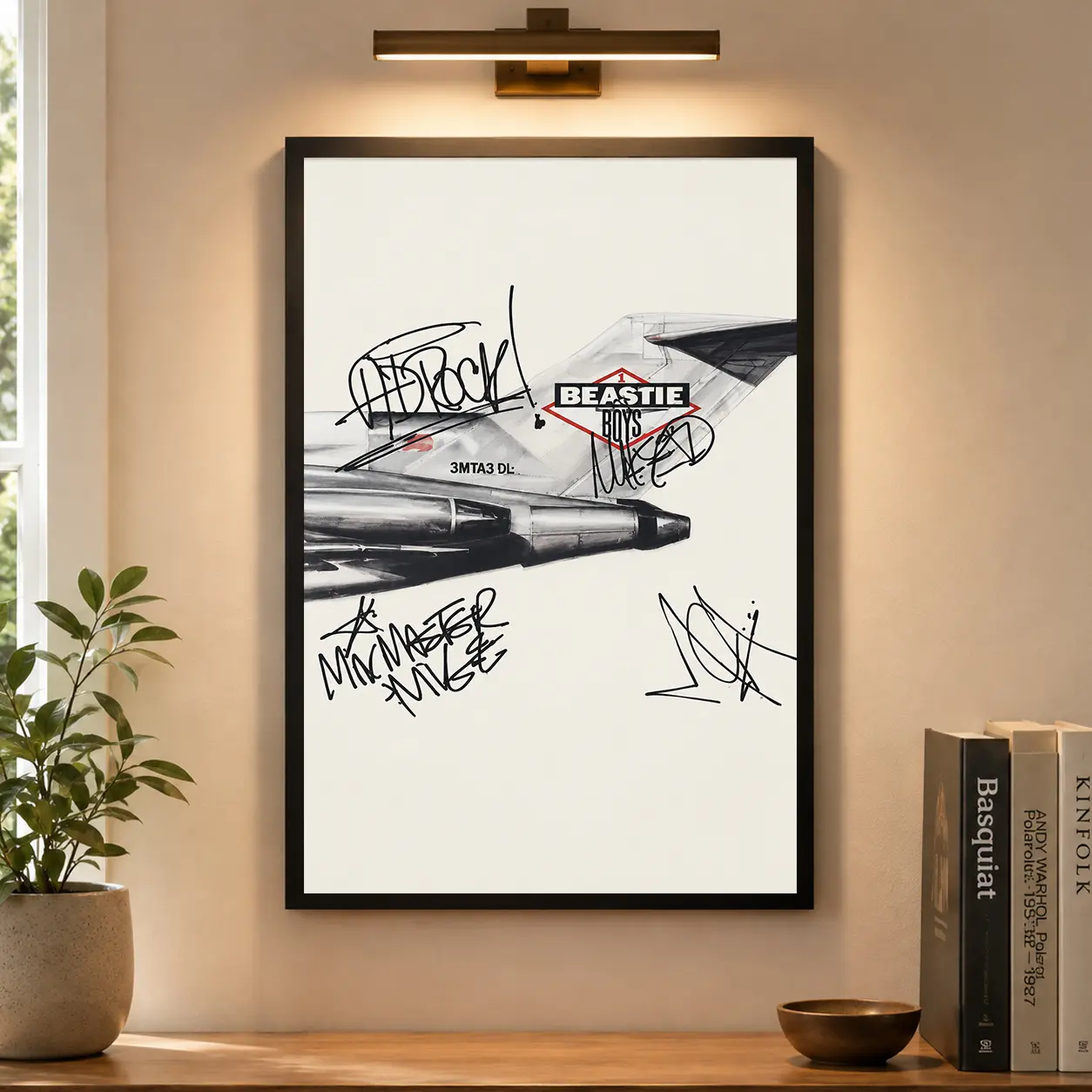 Vintage Beastie Boys Licensed to Ill Poster, Retro Hip Hop Album Cover Poster, Rap Music Art Decor, Mike D Ad-Rock MCA Wall Art Decor For Home Bedroom Music Room Decor, Perfect Gift