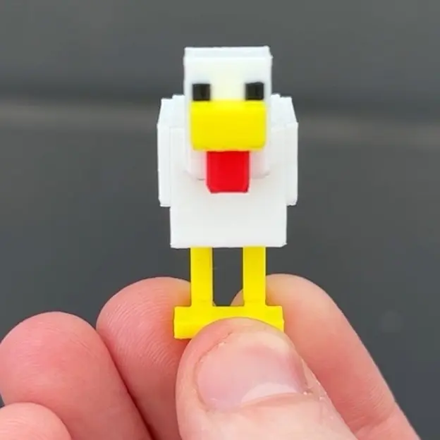 In Real Life Min Inspired Chickens! Decor Gift Cute Collectible Figurines Gaming accessories, room decoration, video games, funny, room decor, gag gifts, prop, party, desk toy, birthday, setup, memes, home, cute, game gift collectibles