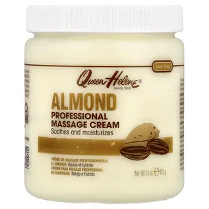 Queen Helene Professional Massage Cream, Almond, 15 oz (425 g)